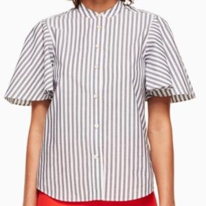 Kate Spade Broome Street Flutter Sleeve Top
